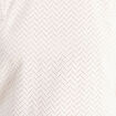 Blouse droite col rond manches 3/4 ecru femme