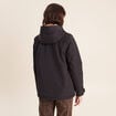 Parka doubl&eacute;e avec capuche noir femme