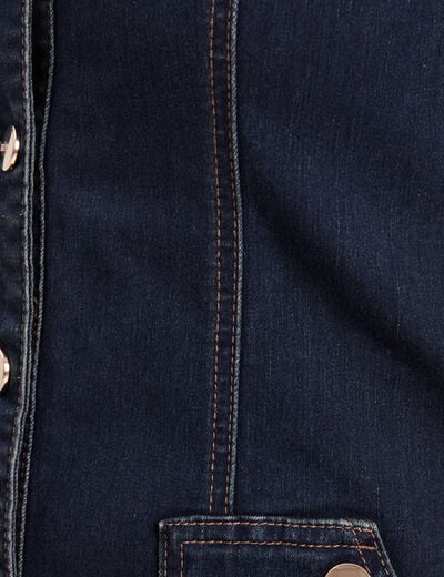 Robe droite en jean denim brut femme