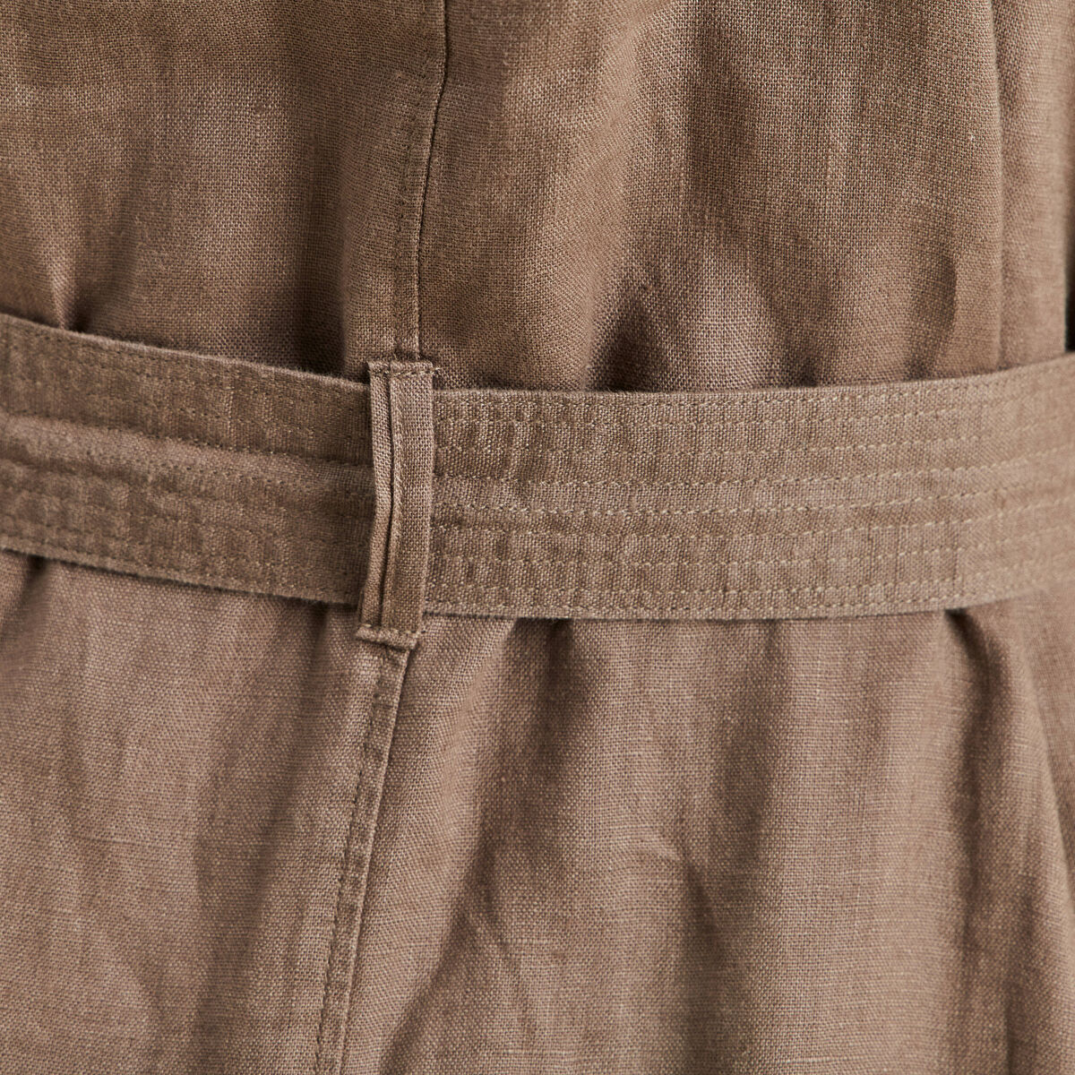 Robe &eacute;vas&eacute;e manches tr&egrave;s courtes vert kaki femme