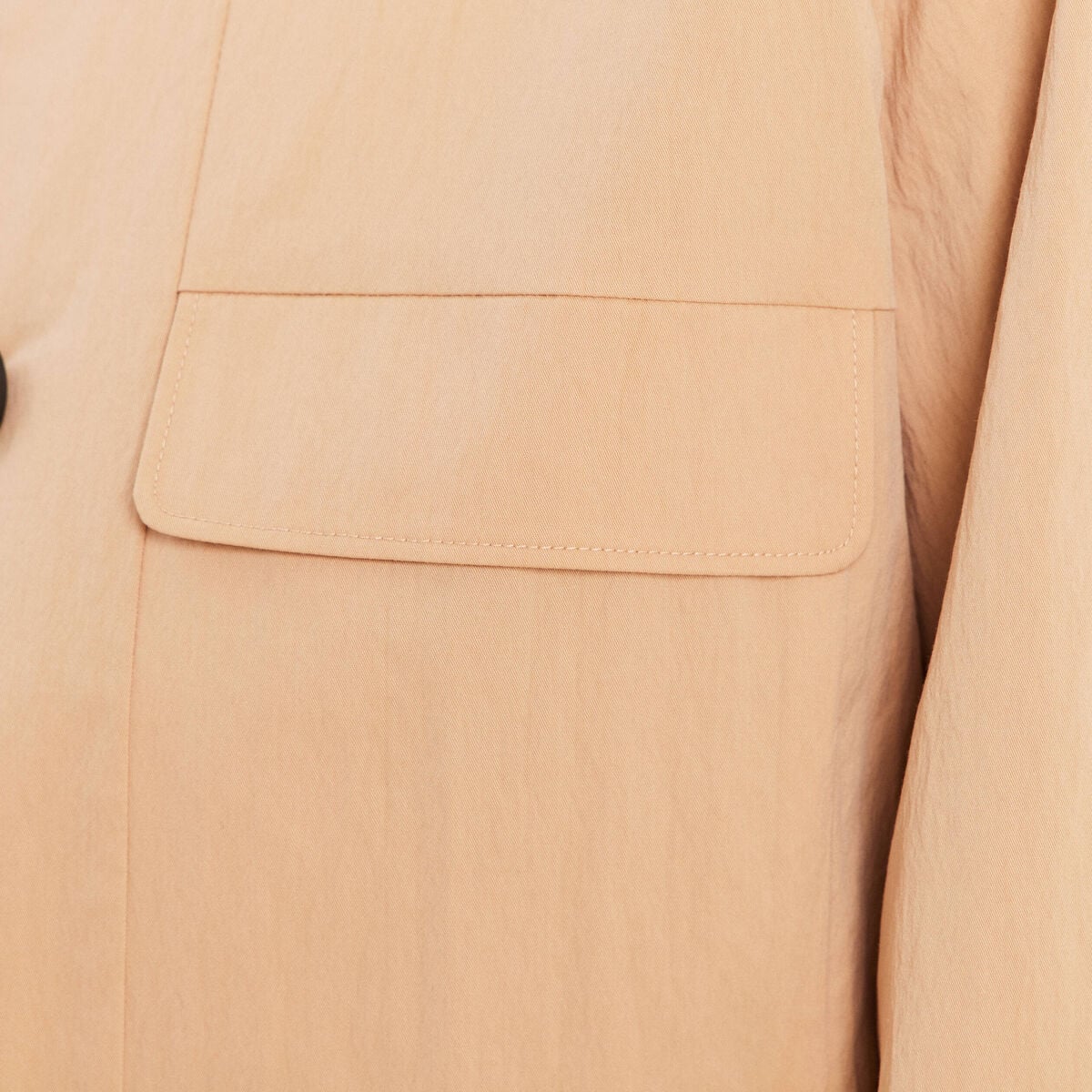 Veste doubl&eacute;e beige femme