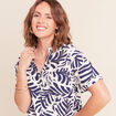 Chemise manches courtes blanc femme