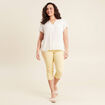 Blouse manches courtes ecru femme