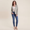 Veste esprit tailleur cintrée vert clair femme
