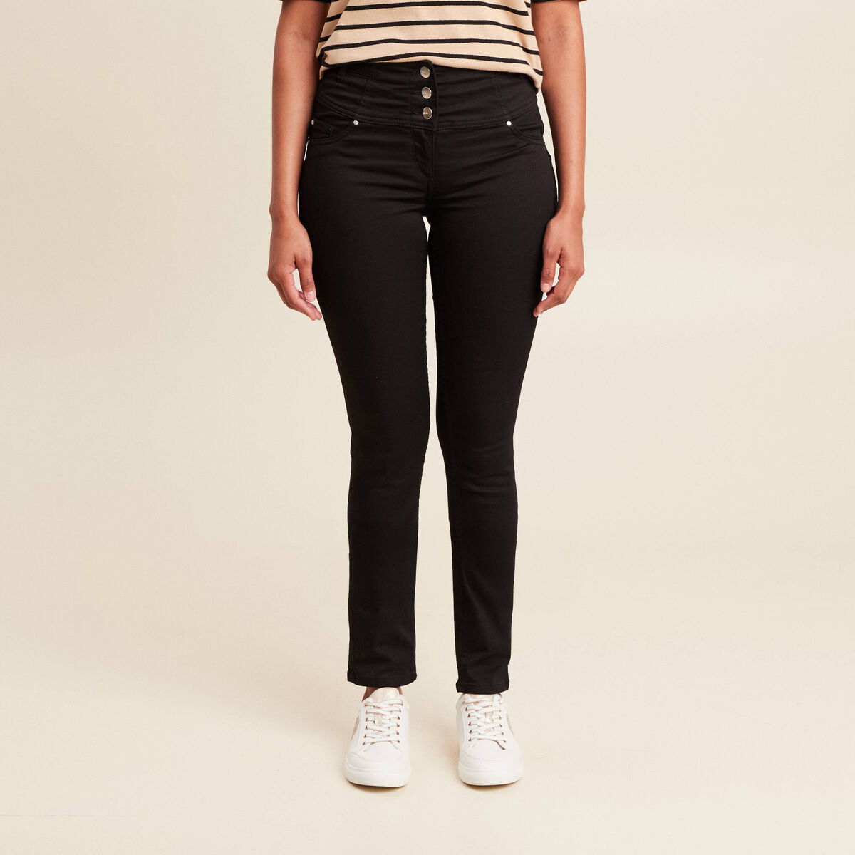 Pantalon magique Le gainant denim noir femme