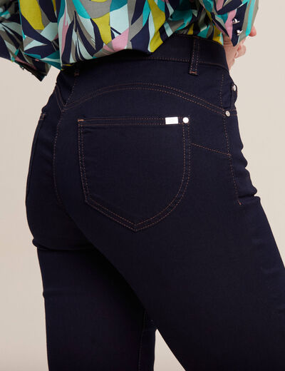 Jeans léger taille standard long denim brut femme