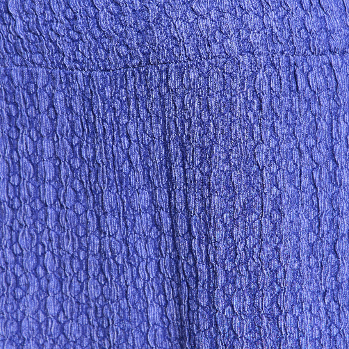 Pantalon large taille haute bleu roi femme