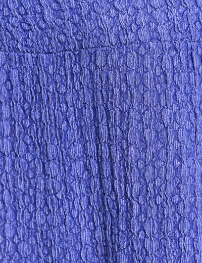 Pantalon large taille haute bleu roi femme