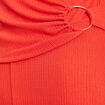 Combinaison pantalon rouge femme
