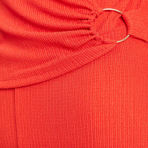 Combinaison pantalon rouge femme
