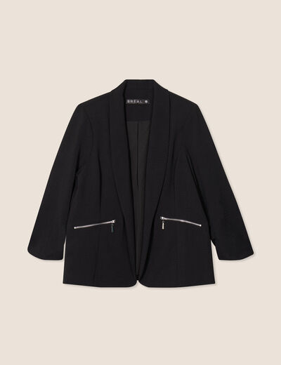 Veste esprit tailleur noir femme