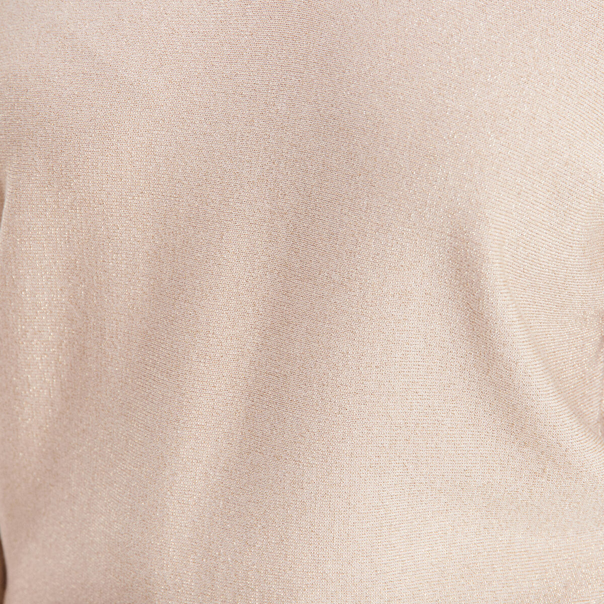 Pull manches longues couleur or femme