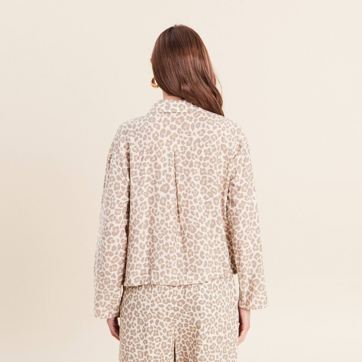 Chemise esprit veste blanc femme