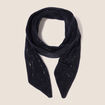 &Eacute;tole fluide avec strass noir femme
