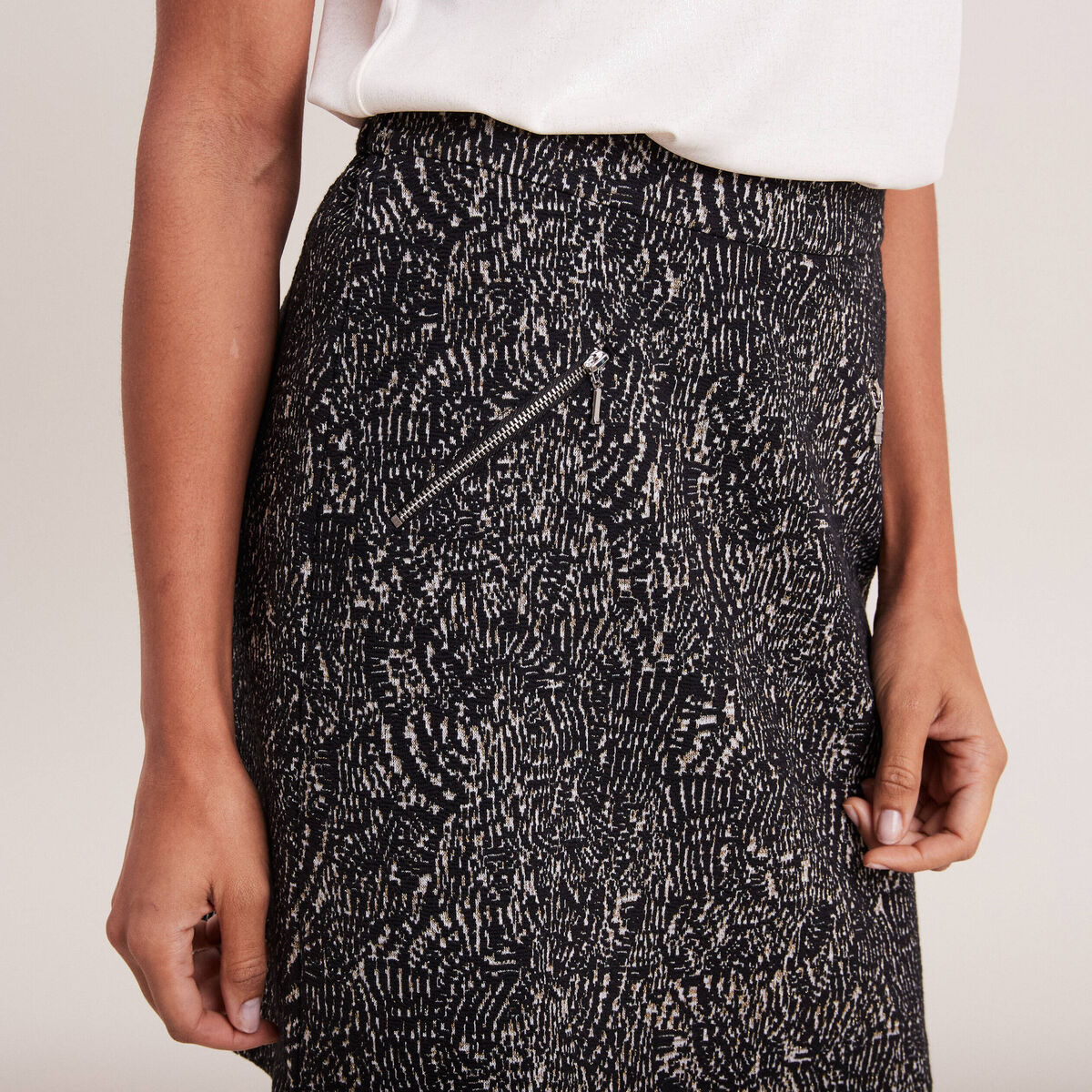 Mini jupe noire/argent George (Asda) neuve avec étiquettes