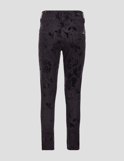 Jean ajusté taille standard denim gris femme