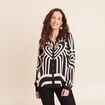 Chemise ample manches longues fluide blanc femme