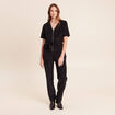 Combinaison en velours noir femme