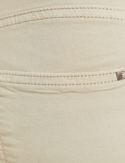 Pantalon léger taille haute long vert clair femme