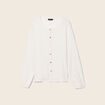 T-shirt manches longues ivoire femme