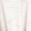 T-shirt col tunisien manches courtes blanc femme