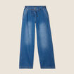 Jean coupe large avec cordon denim double stone femme
