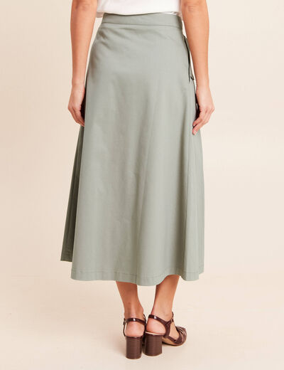 Jupe Midi Verte Doublée Femme - Taille M - Style Straight & Pencil - Occasion
