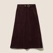 Portefeuille en velours marron fonc&eacute; femme