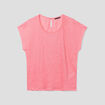 T-shirt manches courtes rose fushia femme