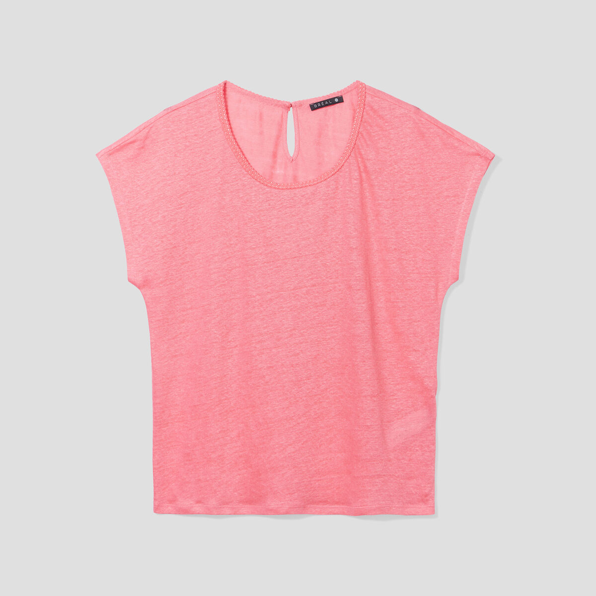 T-shirt manches courtes rose fushia femme