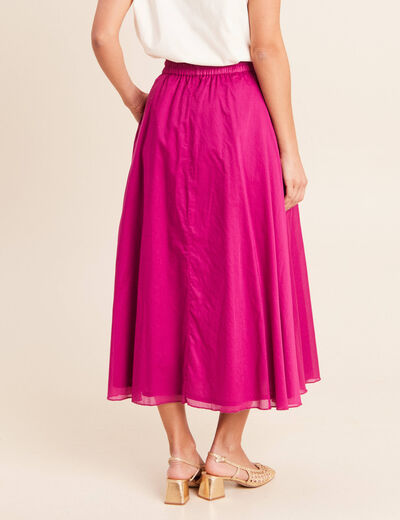 Jupon doubl&eacute; taille standard violet clair femme