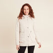 Parka &agrave; capuche sable femme
