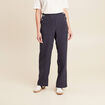 pantalon large bleu femme