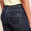 Jean droit 7/8ème denim brut femme