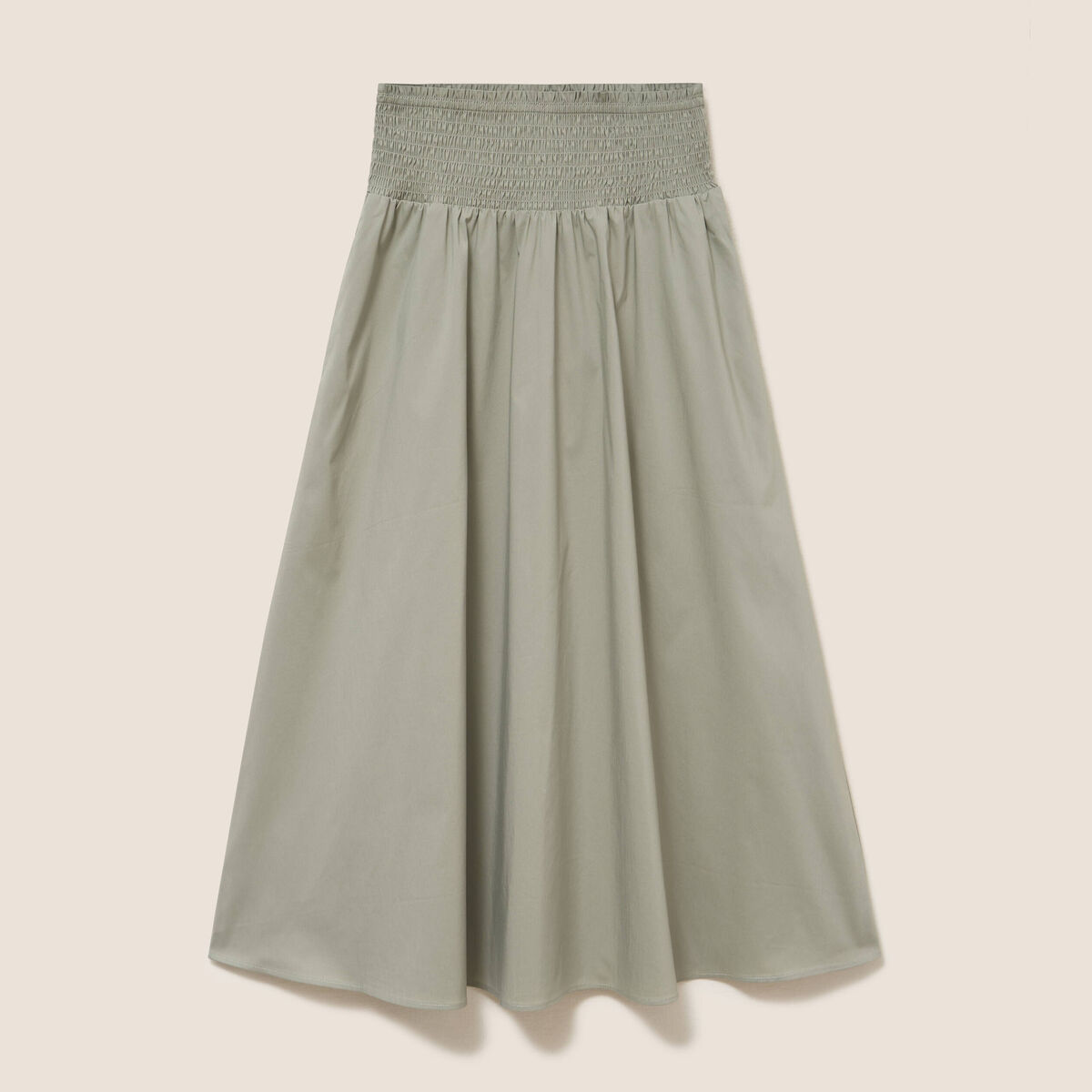 Jupe taille haute vert clair femme
