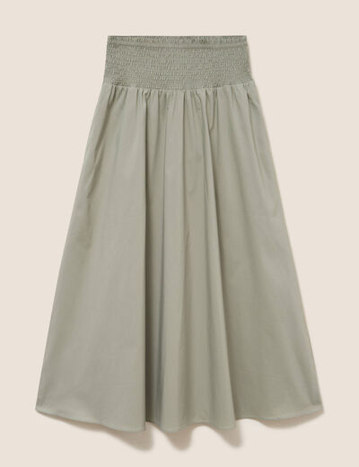 Jupe taille haute vert clair femme