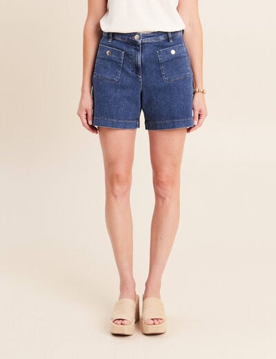 Jean taille haute denim stone femme