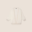 Gilet manches 3/4 ecru femme