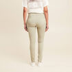 Pantalon léger taille haute long vert clair femme