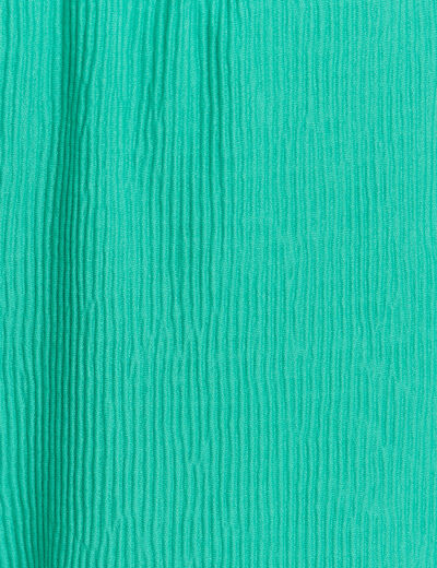 Pantalon flou taille basse vert turquoise femme