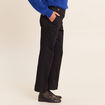 Jean large noir femme