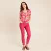 T-shirt manches courtes blanc femme