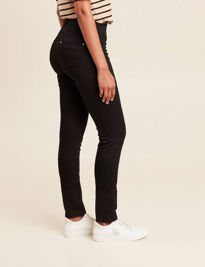 Pantalon magique Le Gainant ajust&eacute; denim noir femme