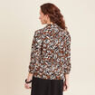 Veste tailleur col ch&acirc;le marron femme