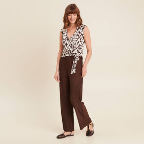 Combinaison marron femme