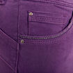 Jean ajusté 7/8ème violet foncé femme