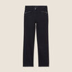 Pantalon droit 5 poches noir femme