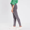 Jeans léger taille standard 7/8ème denim gris femme