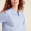 Chemise manches longues strass couleur argent femme
