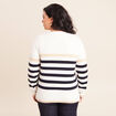 Pull manches longues blanc femme